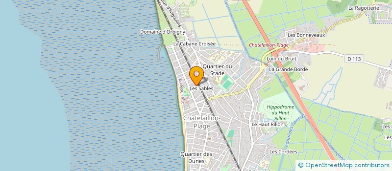 localisation de l'entreprise SCEB 17 à CHATELAILLON-PLAGE
