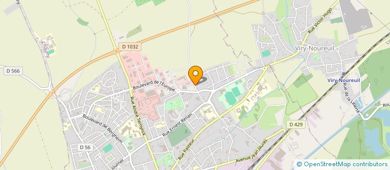 localisation de l'entreprise SCEB  CHAUNY