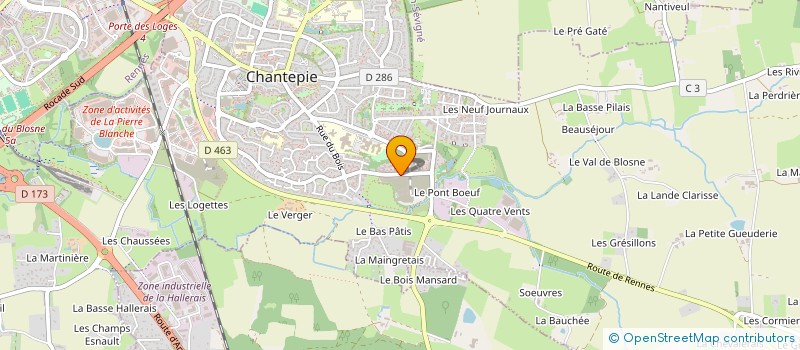 localisation de l'entreprise SCEDIF à CHANTEPIE