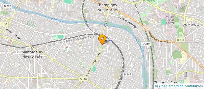 localisation de l'entreprise SCEEL IMMO à SAINT-MAUR-DES-FOSSES