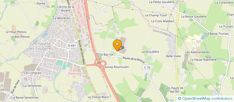 localisation de l'entreprise SCEH HORTIDIS à SAINT-GREGOIRE