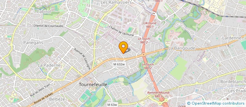 localisation de l'entreprise SCEM  TOURNEFEUILLE