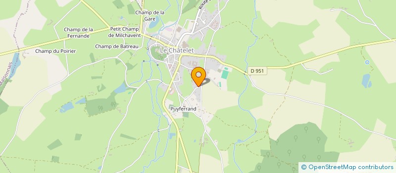 localisation de l'entreprise SCEM INVESTISSEMENTS  LE CHATELET