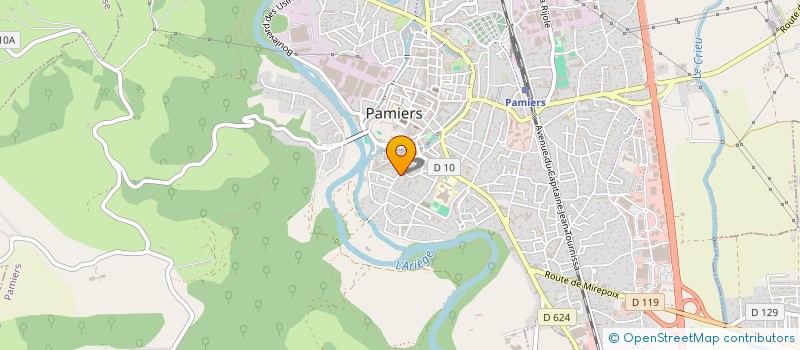localisation de l'entreprise SCEN'WORLD SECURITE SSIAP à PAMIERS
