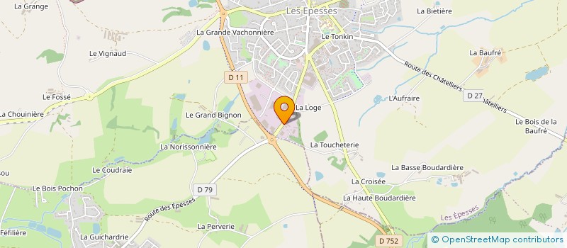localisation de l'entreprise SCENE 7 à LES EPESSES