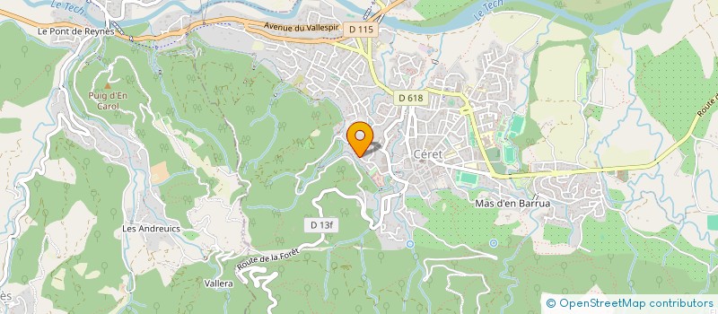localisation de l'entreprise SCENE DE MUSIQUES ACTUELLES CERETANE (SMAC) à CERET