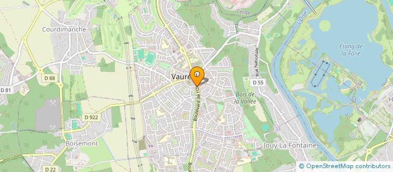 localisation de l'entreprise SCENE DES MUSIQUES ACTUELLES ET AMPLIFIEES DE CERGY-PONTOISE  VAUREAL