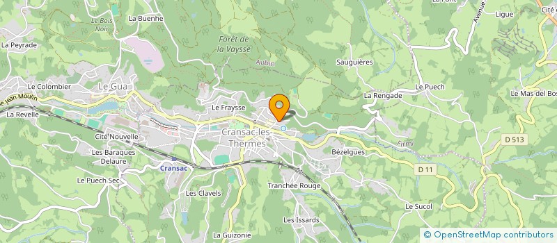 localisation de l'entreprise SCENE DIRECTE POUR LE SPECTACLE VIVANT  CRANSAC