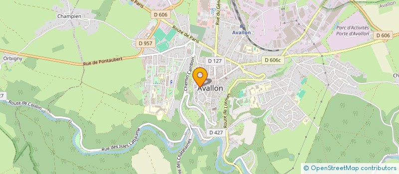localisation de l'entreprise SCENE ET COULISSES à AVALLON