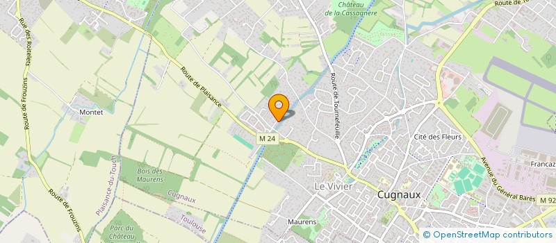 localisation de l'entreprise SCENE ET PISTE CREATIONS  CUGNAUX