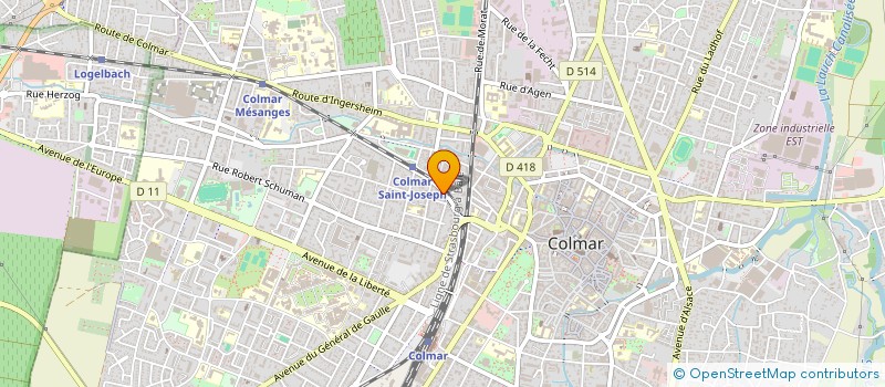 localisation de l'entreprise SCENE ET VOIX  COLMAR