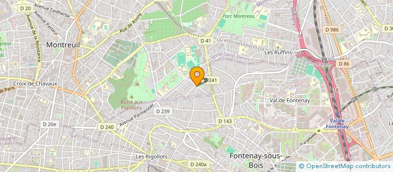 localisation de l'entreprise SCENE HYBRIDE à MONTREUIL