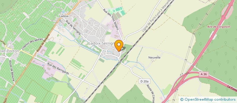 localisation de l'entreprise SCENE PRODUCTION  LADOIX-SERRIGNY