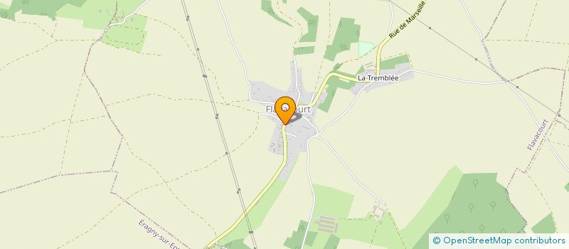 localisation de l'entreprise SCENE SUR SEINE  FLAVACOURT