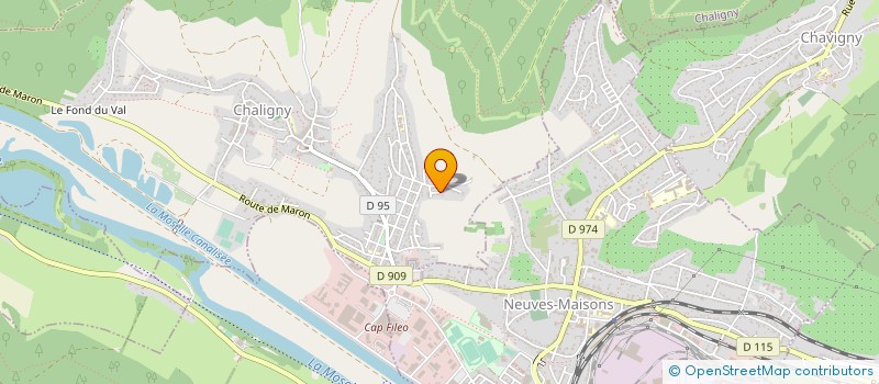 localisation de l'entreprise SCENEART  CHALIGNY