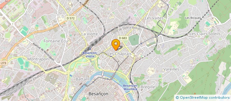 localisation de l'entreprise SCENERGIE à BESANCON