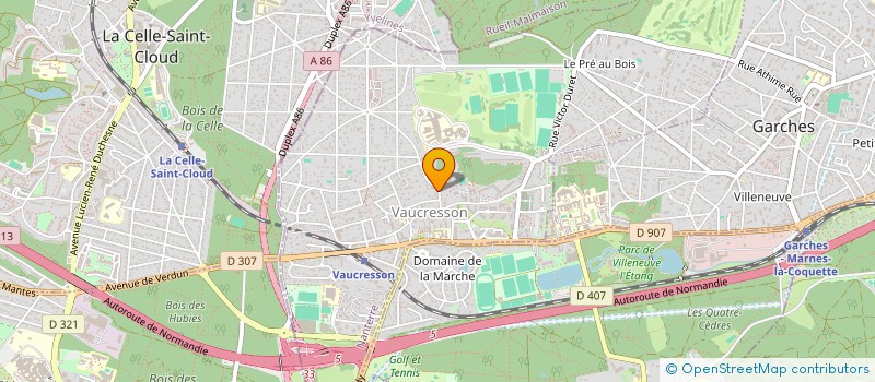 localisation de l'entreprise SCENERY FRANCE  VAUCRESSON