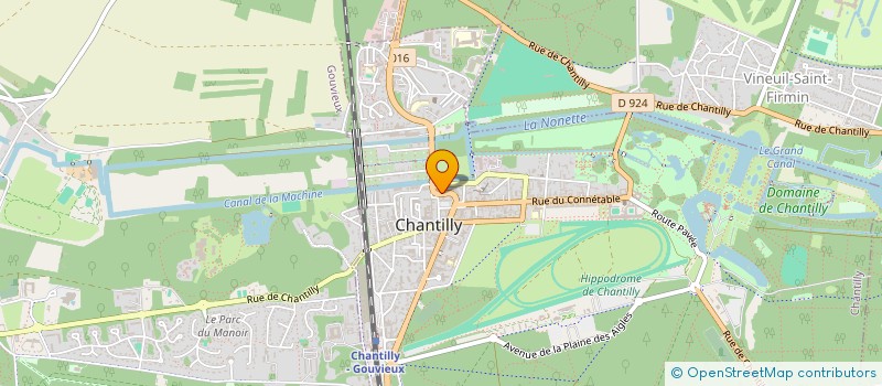 localisation de l'entreprise SCENES CONTEMPORAINES à CHANTILLY