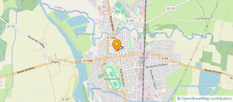 localisation de l'entreprise SCENES EN FOREZ  FEURS