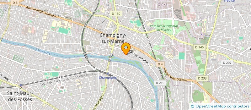 localisation de l'entreprise SCENETIQUE à CHAMPIGNY-SUR-MARNE