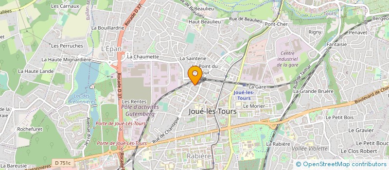localisation de l'entreprise SCENI EVENEMENT  JOUE-LES-TOURS