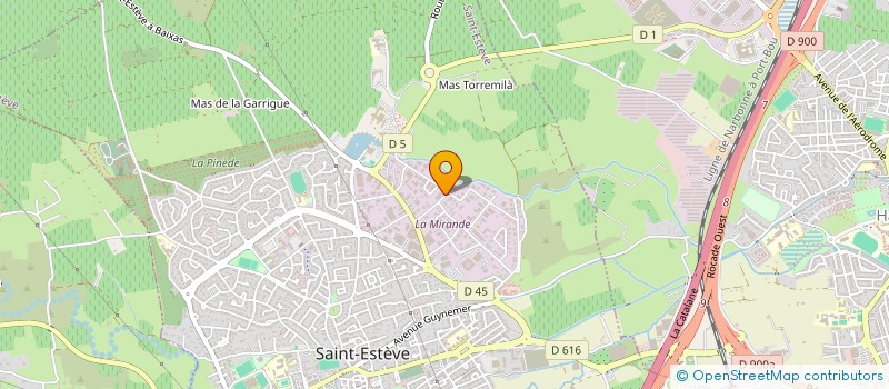 localisation de l'entreprise SCENICA  SAINT-ESTEVE