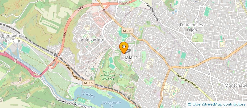 localisation de l'entreprise SCENIZZ à TALANT