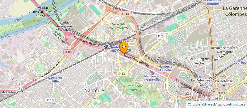 localisation de l'entreprise SCENOLIVE  NANTERRE