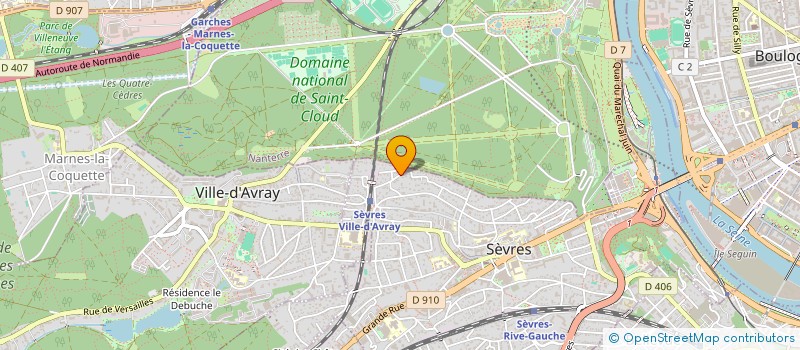 localisation de l'entreprise SCENTORA à SEVRES