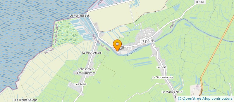localisation de l'entreprise SCEO L'HUITRIERE DES CHAMPS à BOUIN