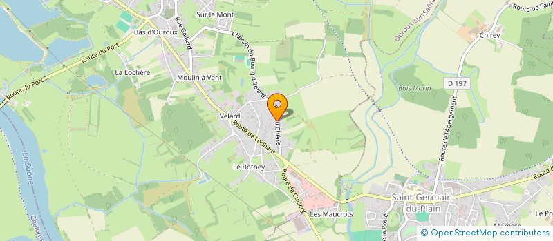 localisation de l'entreprise SCEP IMMO  OUROUX-SUR-SAONE