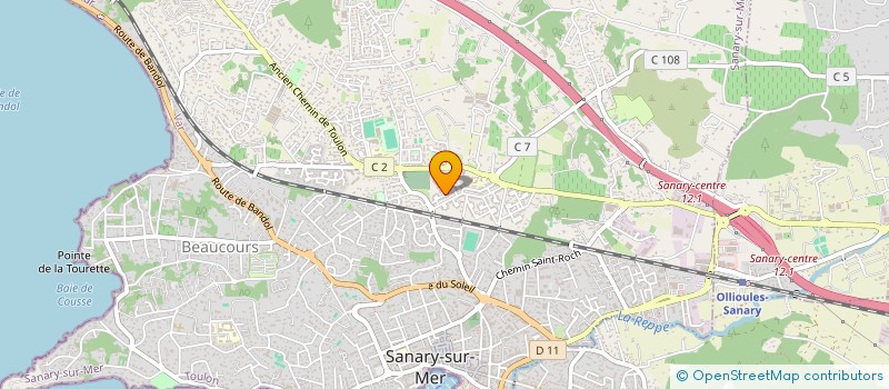 localisation de l'entreprise SCEP JONCHERY à SANARY-SUR-MER