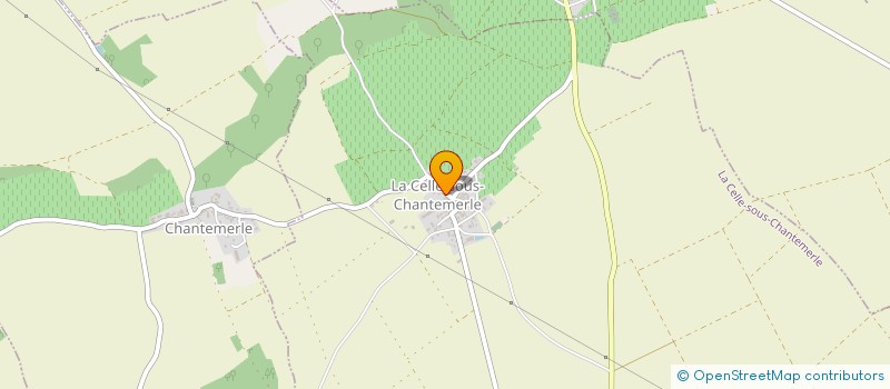 localisation de l'entreprise SCER LE VILLAGE à LA CELLE-SOUS-CHANTEMERLE
