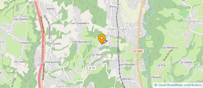 localisation de l'entreprise SCES POUR L'HOSPITALISATION A DOMICILE à CHARVONNEX