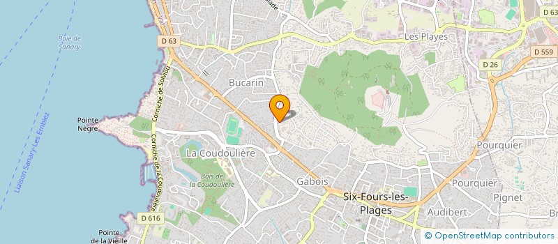 localisation de l'entreprise SCET à SIX-FOURS-LES-PLAGES