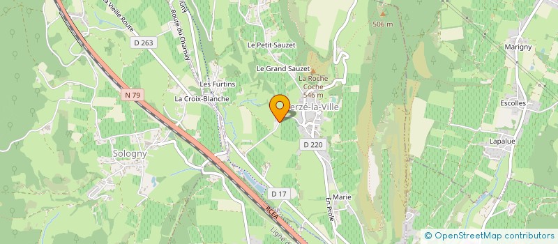 localisation de l'entreprise SCEV BESSON  SOLUTRE-POUILLY