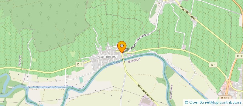 localisation de l'entreprise SCEV CHAMPAGNE BLOSSEVILLE MARNIQUET  CUMIERES