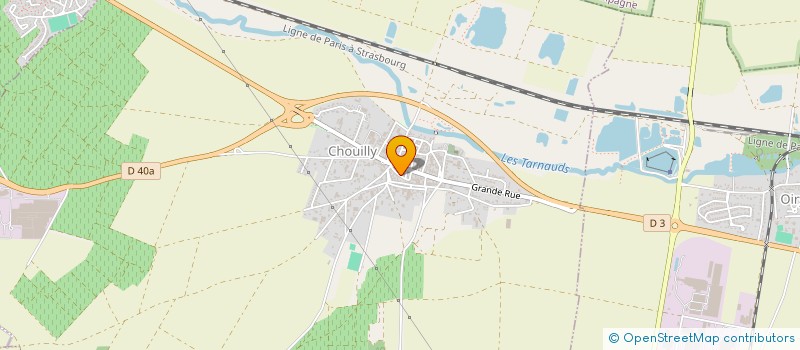 localisation de l'entreprise SCEV CHAMPAGNE RENE VAZART  CHOUILLY