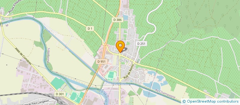 localisation de l'entreprise SCEV CHAMPAGNE RICHARD-DHONDT  DIZY