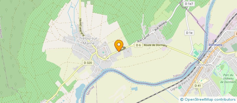 localisation de l'entreprise SCEV CHAMPAGNE VEUVE OLIVIER ET FILS à TRELOU-SUR-MARNE