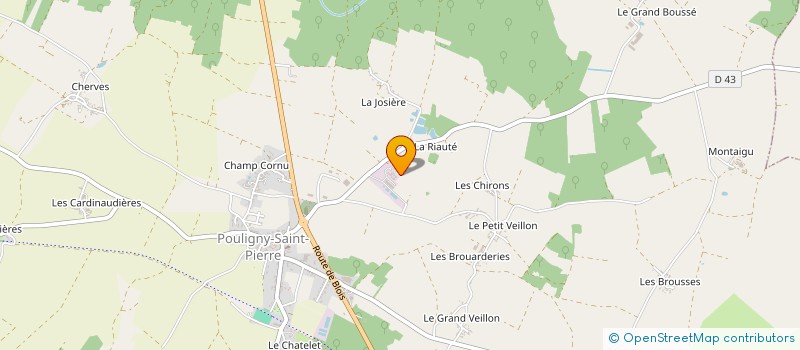 localisation de l'entreprise SCEV CHAZE DE VIGNERIAS - MANGIN D'OUINCE à LE BLANC