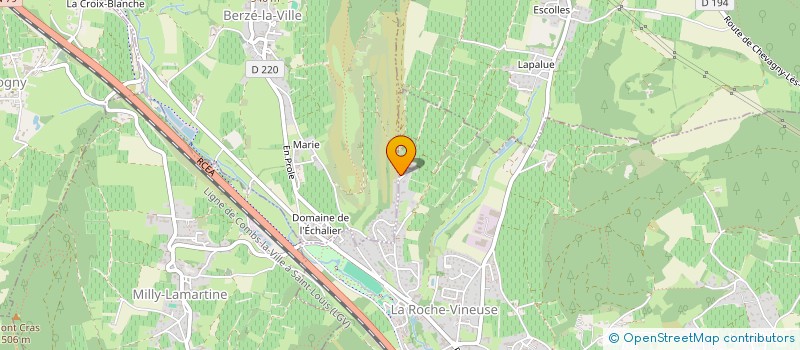 localisation de l'entreprise SCEV CHENE à LA ROCHE-VINEUSE