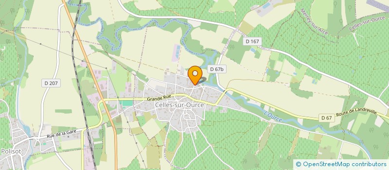 localisation de l'entreprise SCEV DANGIN TRANCHANT à CELLES-SUR-OURCE