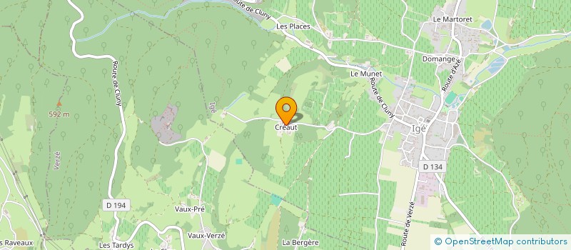 localisation de l'entreprise SCEV DE CHASSAGNE à IGE