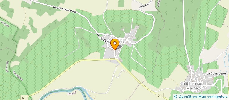 localisation de l'entreprise SCEV DENIS PATOUX  VANDIERES