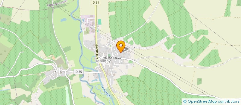localisation de l'entreprise SCEV DI BLAS FRERES à MALIGNY