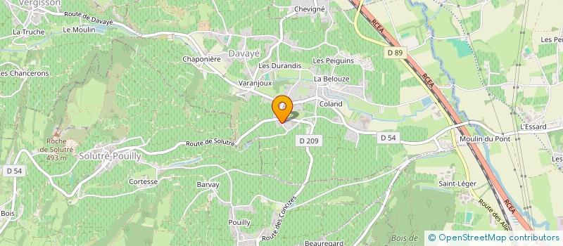 localisation de l'entreprise SCEV DOMAINE DU ROURE à DAVAYE