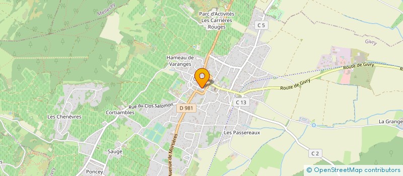 localisation de l'entreprise SCEV DOMAINE JOBLOT à GIVRY