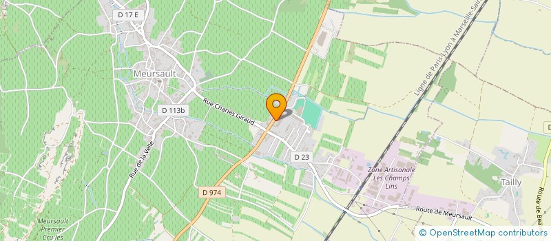 localisation de l'entreprise SCEV DOMAINE POUHIN PASCAL  MEURSAULT