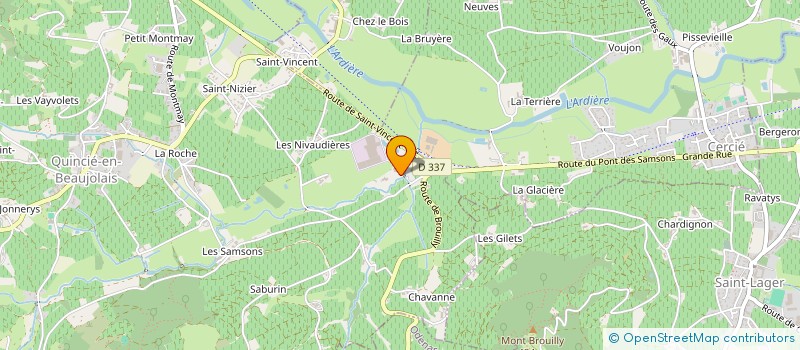 localisation de l'entreprise SCEV DUBOST ET BRONNER  LANTIGNIE